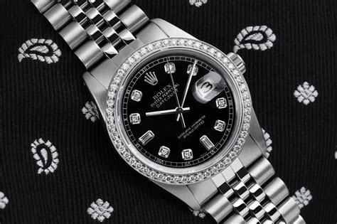 rolex quadrante nero onice|Rolex Datejust 36mm Quadrante Nero con Brillanti FULL SET .